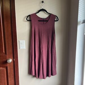Brandy Melville Sleeveless Burgundy Mini Dress